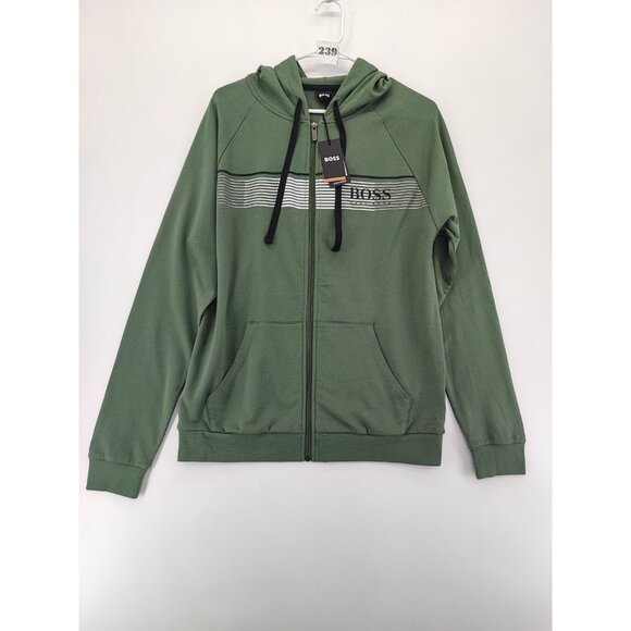 Hugo Boss Men's Green Full Zip Track Jacket Size S - Picture 1 of 11